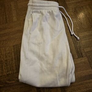 TNA Aritzia  White joggers